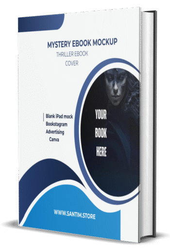 Mystery eBook Mockup, Thriller eBook Cover, Blank iPad mock, Bookstagram Advertising, Canva , PLR / MRR